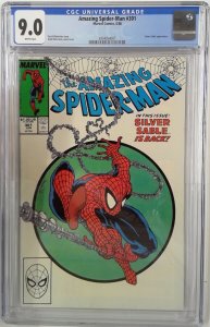 AMAZING SPIDER-MAN 301 (1963) CGC 9.0 SILVER SABLE APPEARANCE (SLAB GRADE)