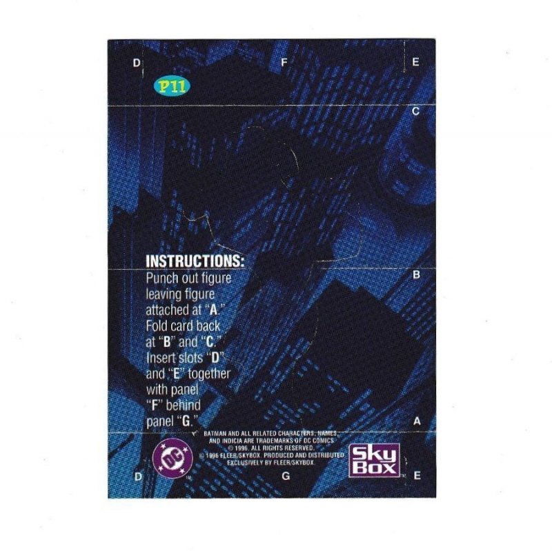 HARLEY Q. #P11 | ADVENTURES OF BATMAN & ROBIN | ACTION PACK POPUPS | 1996 SKYBOX