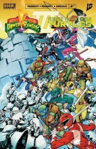 Mighty Morphin Power Rangers/Teenage Mutant Ninja Turtles III #4 B Variant Boom