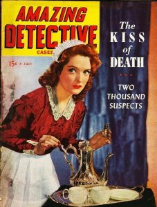 AMAZING DETECTIVE CASES 1944 JULY-PULP VG