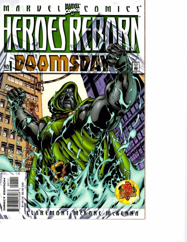 Lot Of 2 Heroes Reborn  Marvel Comic Book #Doomsday 1 Doom 1 AH4