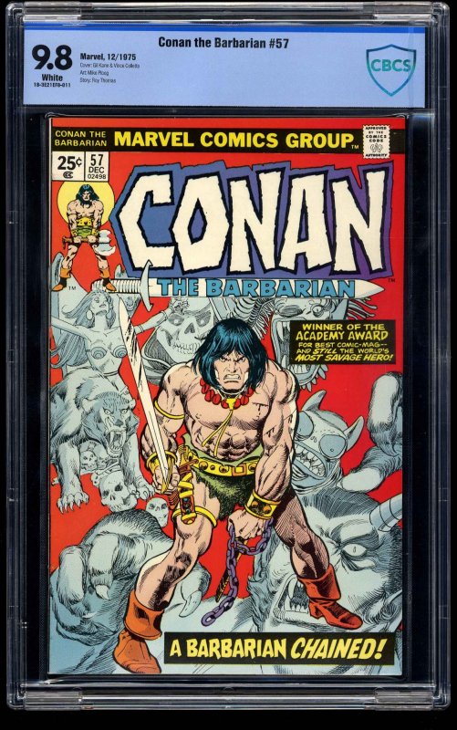 Conan the Barbarian #57 CBCS NM/M 9.8 White Pages