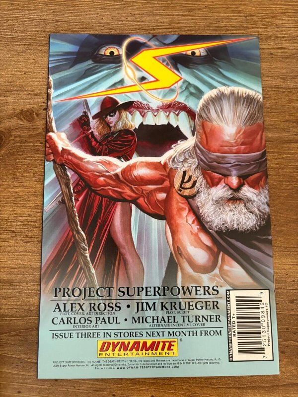 Project Superpowers # 2 NM Negative Variant Cover Dynamite Comic Book 17 J287
