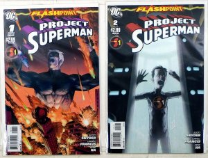 Flashpoint: Project Superman Lot of 2 #1, 2 2011 DC Comics 1st Print Comic Books