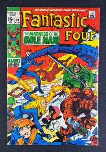 Fantastic Four (1961) #89 FN/VF (7.0) Mole Man