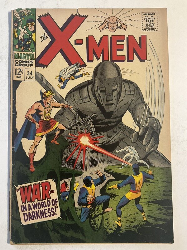 UNCANNY X-MEN 34 FN- FINE- 5.5 MARVEL