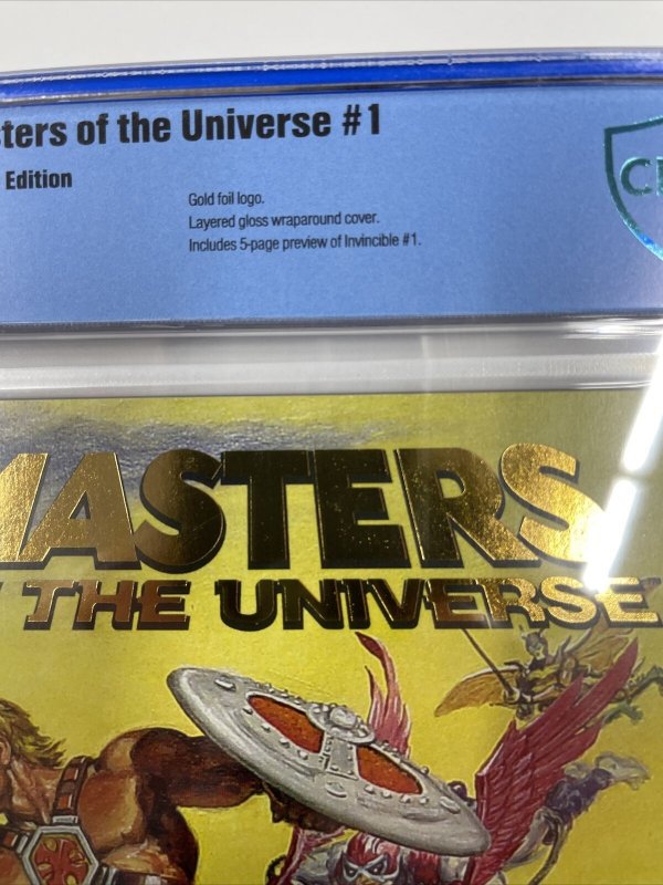 Masters of the Universe #1 CBCS 9.8 preview of Invincible #1 Gold Foil Variant