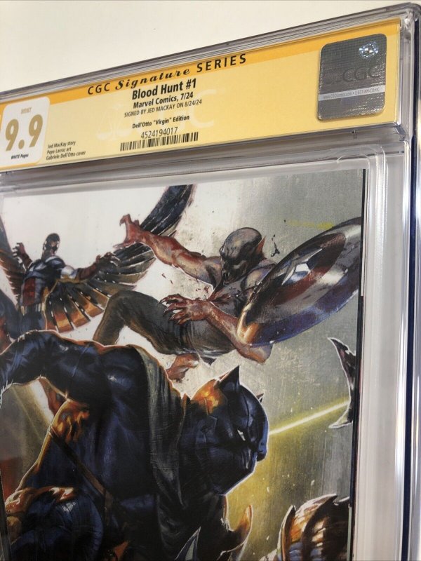 Blood Hunt (2024)  # 1 (9.9 CGC SS) Signed Jed Mackay * Marvel Comics * Larraz