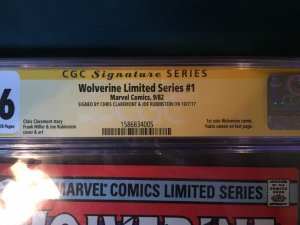 Signed CGC Wolverine Limited Series #1.Rubenstein/Claremont 9.6 #2-4 All 9.6!!!