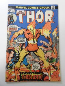 Thor #225 (1974) GD Condition MVS intact! moisture stain, rust on staple