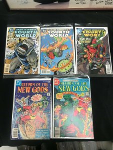 5PC JACK KIRBY LOT (VG+) FOURTH WORLD, NEW GODS!! 1998