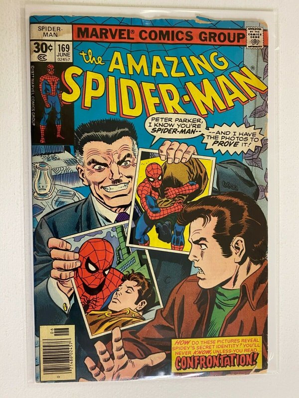 The Amazing Spider-Man #169 4.0 VG H20 Damage (1977)