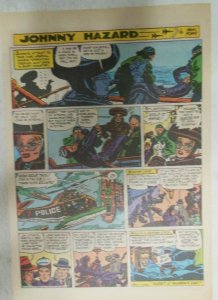 (51) Johnny Hazard Sunday Pages by Frank Robbins from 1970 Most 11 x 15 inches !