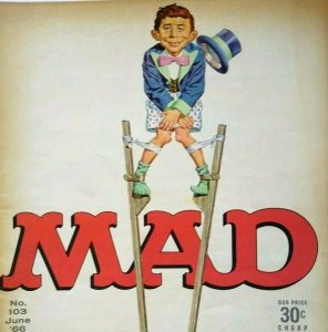 MAD Magazine June 1966 Issue 103 Movies TV Agony Of Love Honey West Anne Francis 