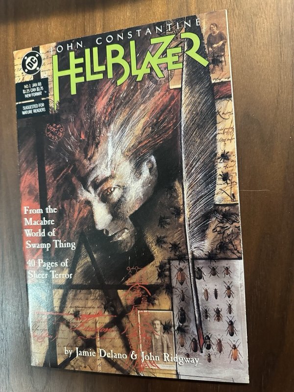 Hellblazer #1 VF+ 1st Solo Constantine Series(DC/Vertigo 1988)