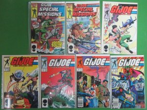 GI Joe #54 59 60 62 75 and Special Missions #1, 2 Marvel 1986 VF