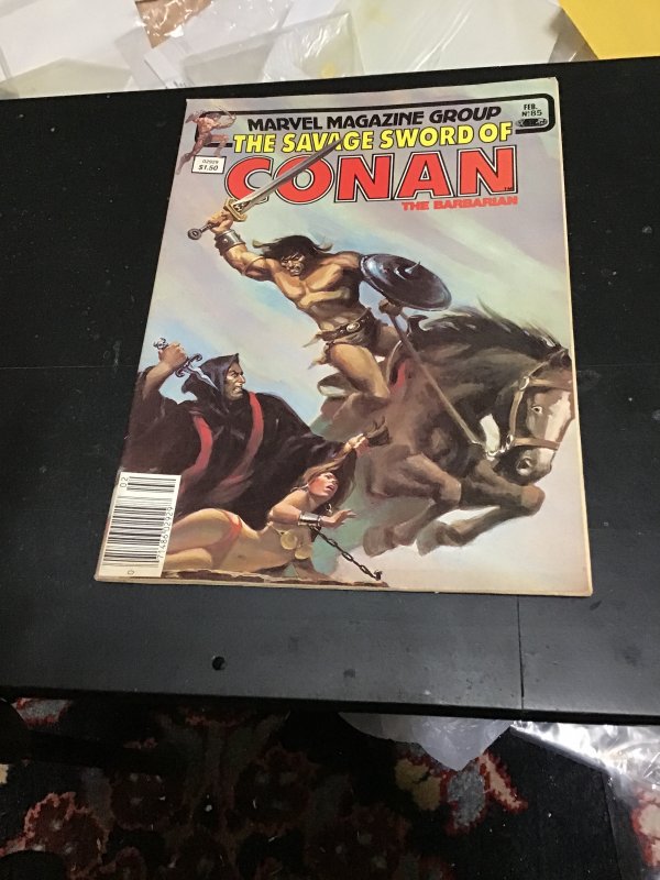 The Savage Sword of Conan #85  (1983) High-Grade! VF/NM bondage panel! Wow!