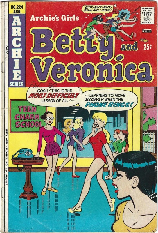 Archie's Girls Betty and Veronica #224 (1974)