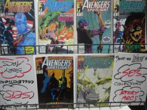 AVENGERS SPOTLIGHT (1989) SAMPLER! Marvel,19 issues! F/+ Hawkeye, Steve Gerber