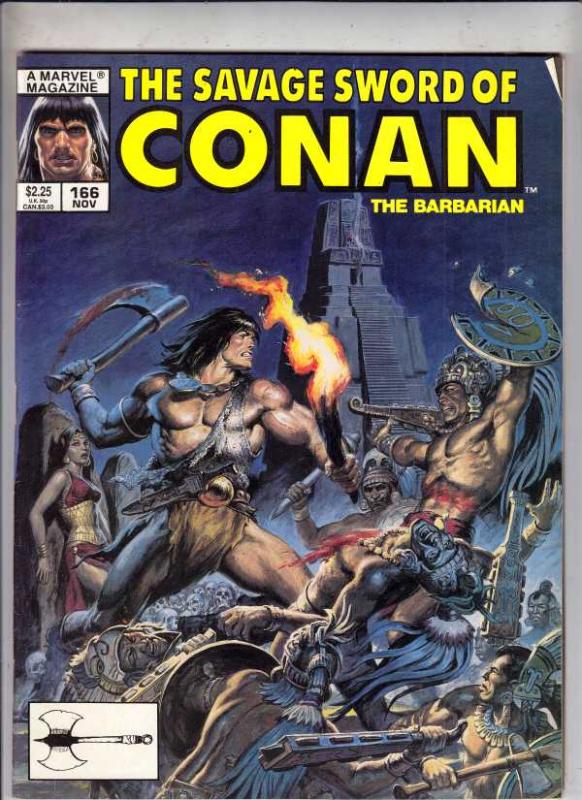 Savage Sword of Conan #166 (Sep-89) VF/NM High-Grade Conan