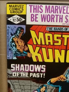 THE HANDS OF SHANG-CHI MASTER OF KUNG FU # 92. Vf/NM. Marvel Comics   P03
