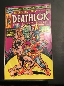 Astonishing Tales #35 (1976) Deathlok high-grade key! VF+ Wow!