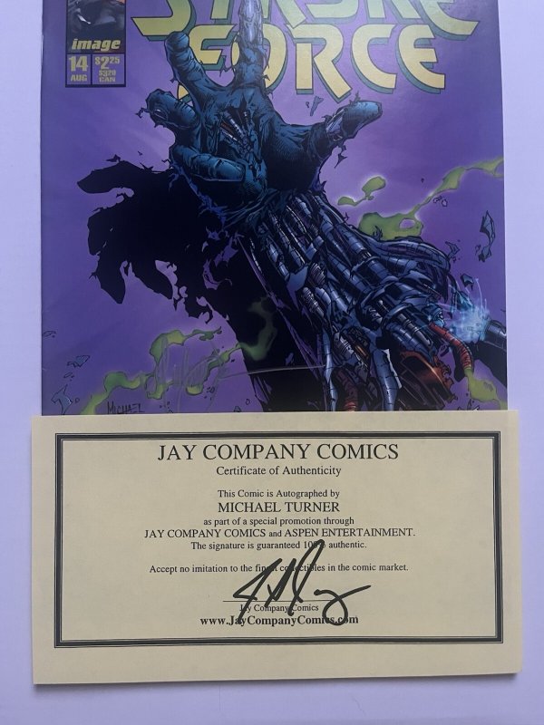 Codename Stryke Force #14 SIGNED Michael Turner 1st Work Image Comics COA