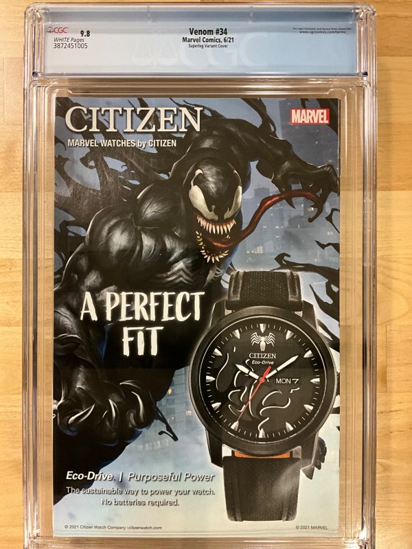Venom #34 Superlog Cover (2021) CGC 9.8