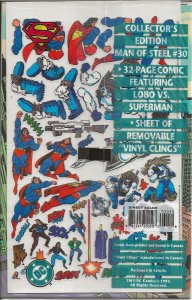 Superman: The Man of Steel #30 Vinyl Cling Cover (1994) - NM -