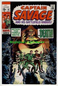 CAPTAIN SAVAGE #14-15, VF to VFN+, Leatherneck, WWII, Japanese, Death, 1969