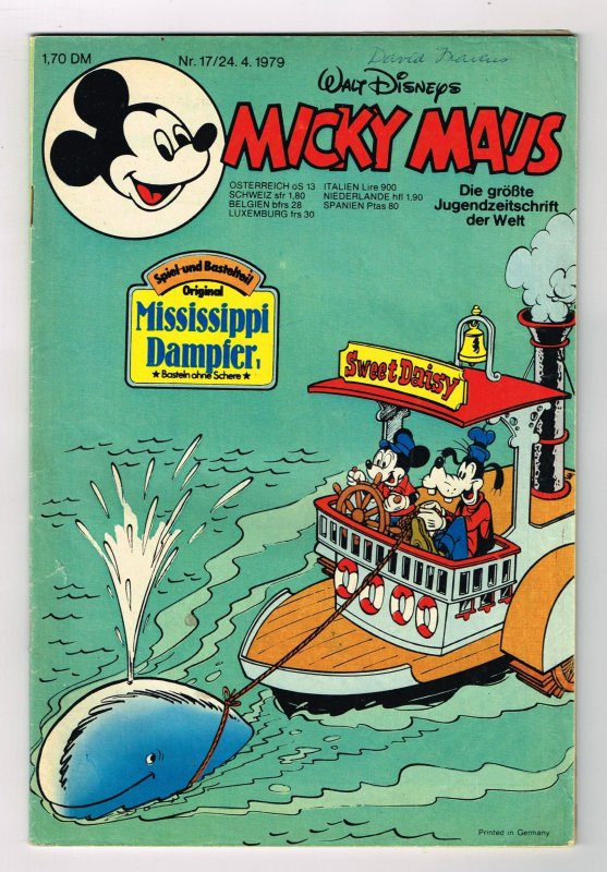 Micky Maus #17 GERMAN Comic 1979 EHAPA