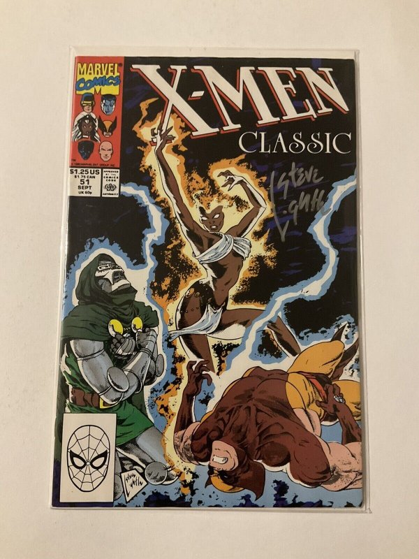 X-Men Classic 51 Fine Fn 6.0 Signed Lightle Marvel