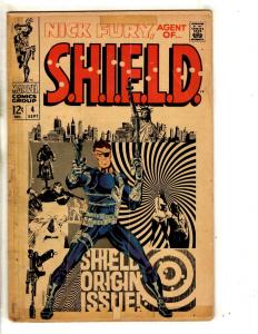 Nick Fury Agent Of Shield # 4 VG Marvel Comic Book Avengers Steranko Cover RH1