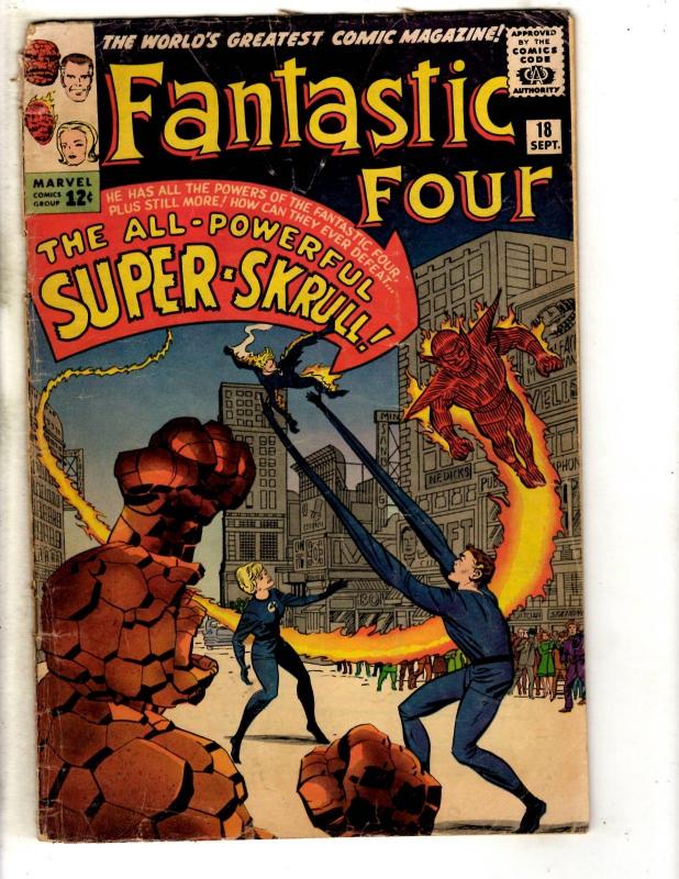 Fantastic Four # 18 VG/FN Marvel Comic Book Thing Human Torch Dr. Doom FH2