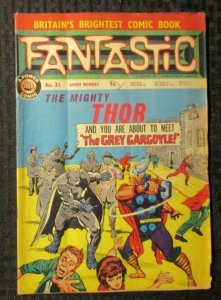 1967 FANTASTIC Power UK Comic #31 FN 6.0 Thor / Iron Man / X-Men