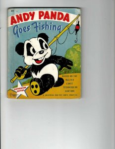 3 Books Saddles West! Andy Panda Goes Fishing Playing the Line JK12