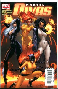Marvel Divas #1 J Scott Campbell Cover Marvel Comics 2009 VF+