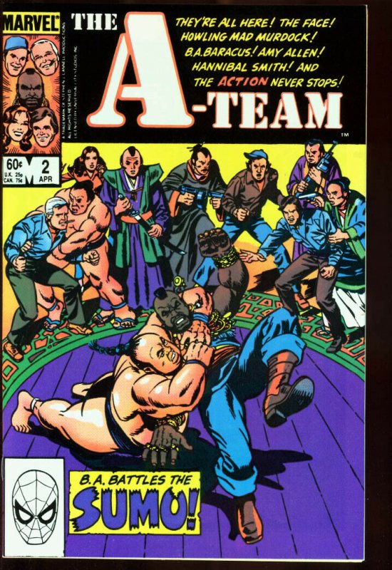 A-TEAM #2-MR. T-MARVEL-B.A. BARACUS-TV SERIES-RARE!! VF/NM