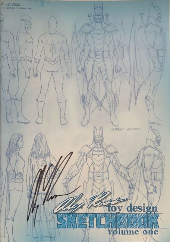 ALEX ROSS TOY DESIGN SKETCHBOOK & LUCCA EXCLUSIVE SKETCHBOOK 2010 SIGNED NM.