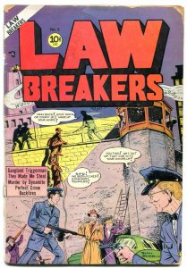 Lawbreakers #3 1951- Charlton Golden Age- Prison break f/g