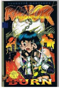 RAZOR BURN #1 Platinum, NM+, Kevin Taylor, Everette Hartsoe,1995