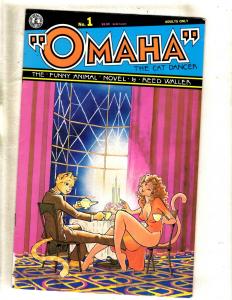 Lot Of 10 Omaha Kitchen Sink Comic Books # 1 2 3 4 5 6 7 8 8 9 Cat Dancer JF1