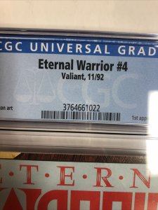 Eternal Warrior (1992) # 4 (CGC 9.8 WP) 1st App Bloodshot & Immortal Enemy
