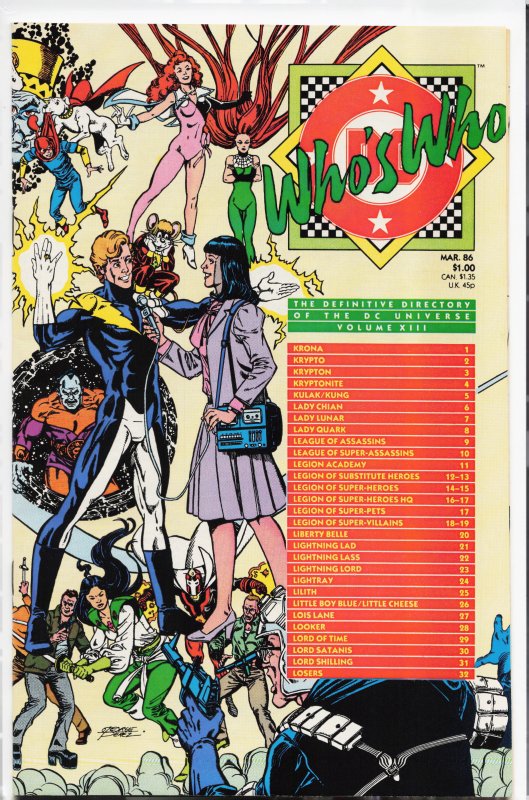 Who's Who: The Definitive Directory of the DC Universe #13 (1986)