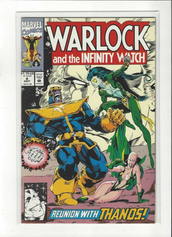 High Grade WARLOCK AND THE INFINITY WATCH 1st 1-8 Lot  Thanos Gamora NM