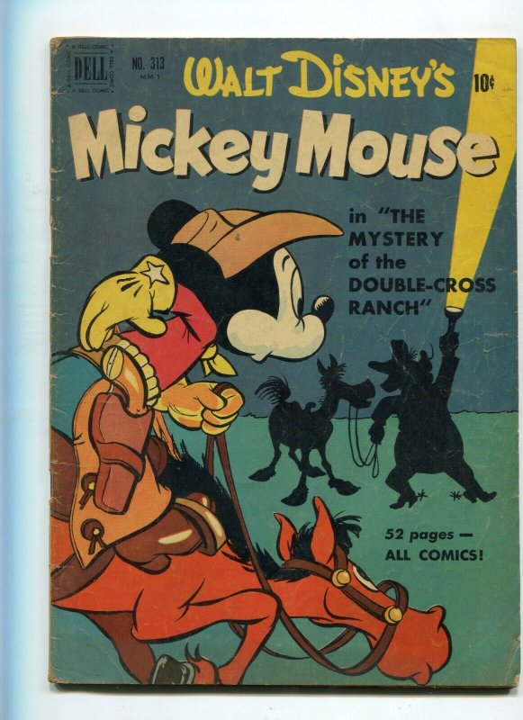 Dell Four Color 313 VG-/VG Mickey Mouse Mystery of the Double-Cross Ranch