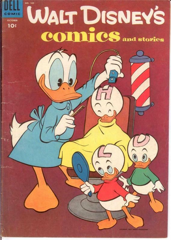 WALT DISNEYS COMICS & STORIES 169 VG Oct. 1954 COMICS BOOK