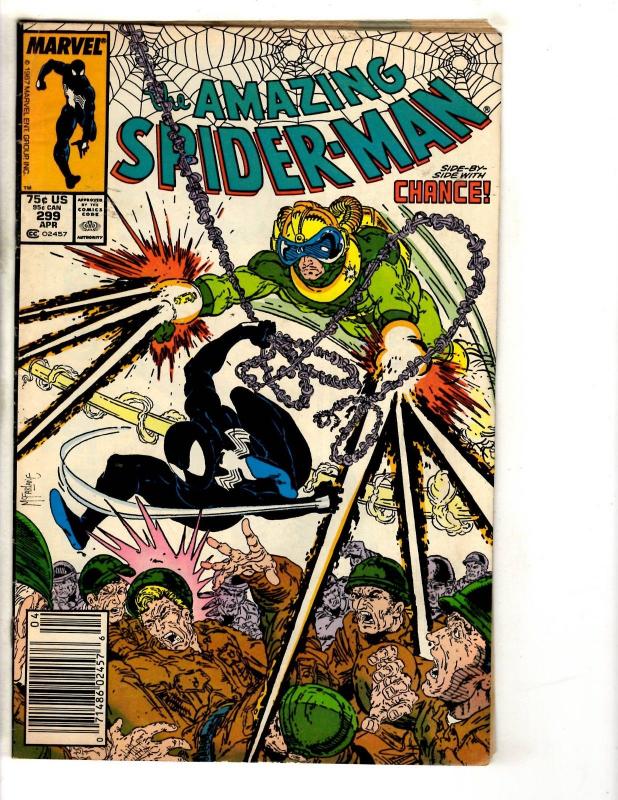 Amazing Spider-Man # 299 FN Marvel Comic Book Goblin Todd McFarlane Venom JG9