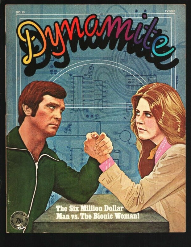 Dynamite #29 1976-Bionic Woman vs Six Million Dollar Man-KC and The Sunshine ...