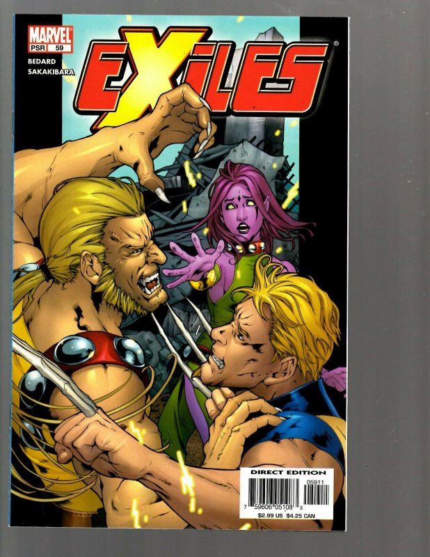 12 Marvel Comics Exiles #55 59 60 61 62 63 64 65 66 67 68 69 EK22 